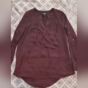 Vera Wang Wine Blouse